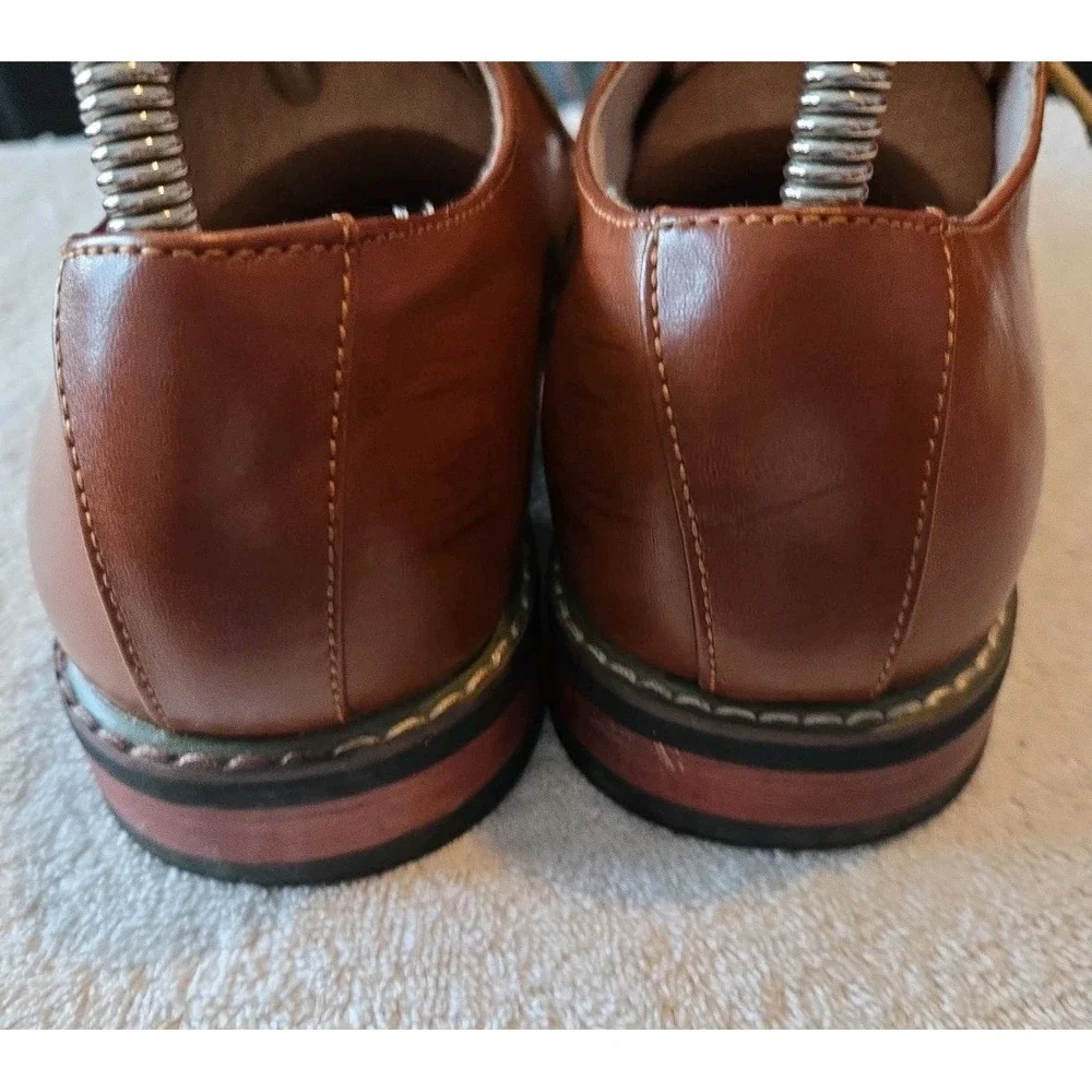 Bruno Marc Men's Dress Oxford Shoes Classic Lace Up Formal Cap Toe Shoes Size 8